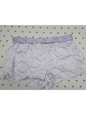 Victorias Secret PINK Purple Silky XS Sleep Shorts Boxers Pajama Bottoms
